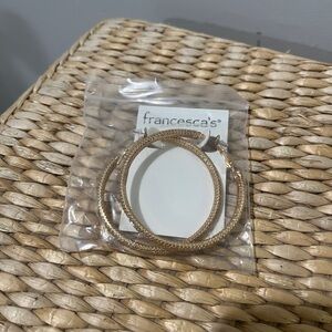 Francesca’s Gold Hoop Earrings - NWT